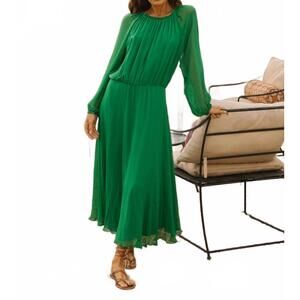 NEW SOLER raquel bea midi dress in emerald
